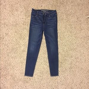 American Eagle blue jeggings